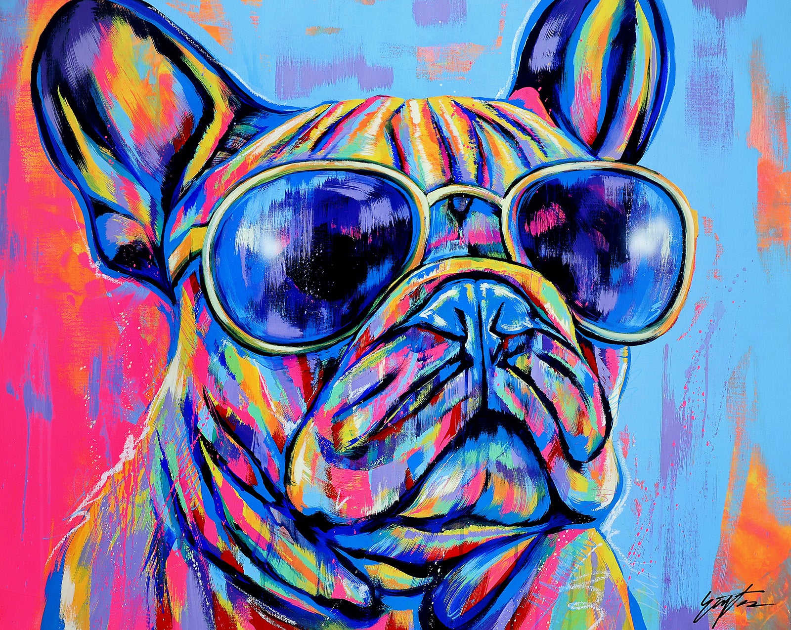 あなたの愛犬を現代アートに！」愛犬たちを色鮮やかに描く「EIJI