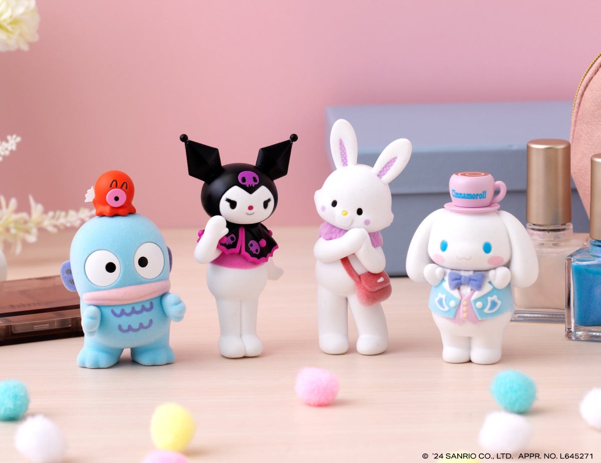 サンリオキャラクターズのライブキャラクターたちが手のひらサイズの