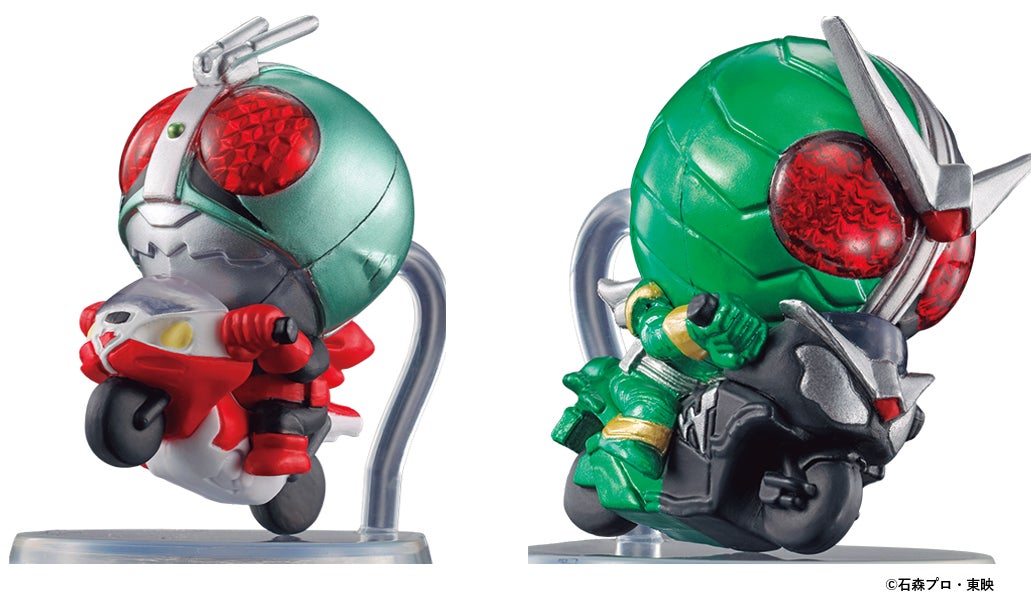 仮面ライダーのバイクアクションが楽しめる、新仕様のガシャポン®が