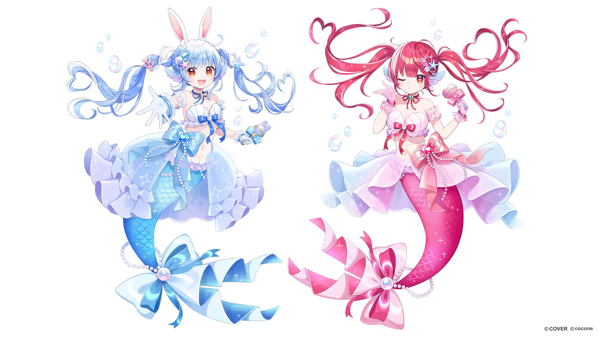 VTuber 兎田ぺこら＆宝鐘マリン × アバターアプリ『ポケコロツイン
