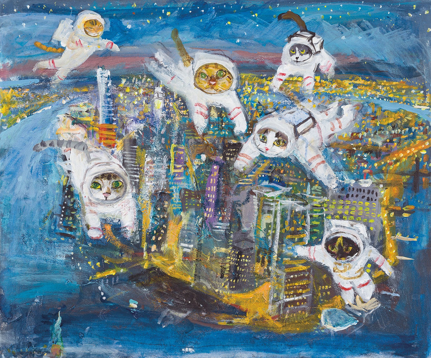 今秋も猫たくさん】久下貴史 原画・版画展～マンハッタナーズの猫たち