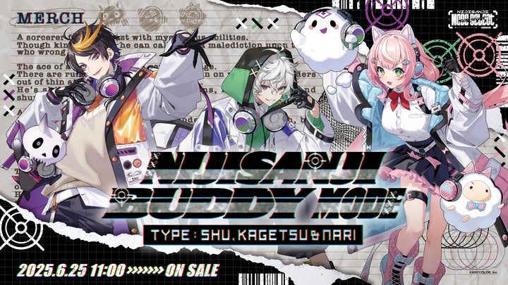 NIJISANJI Buddy Mode Type：Shu, Kagetsu & Nari】グッズを2025年6月