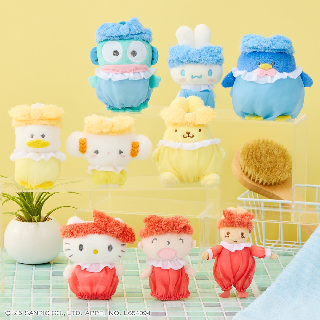 バスタイムを楽しむサンリオキャラクターズがとってもキュート