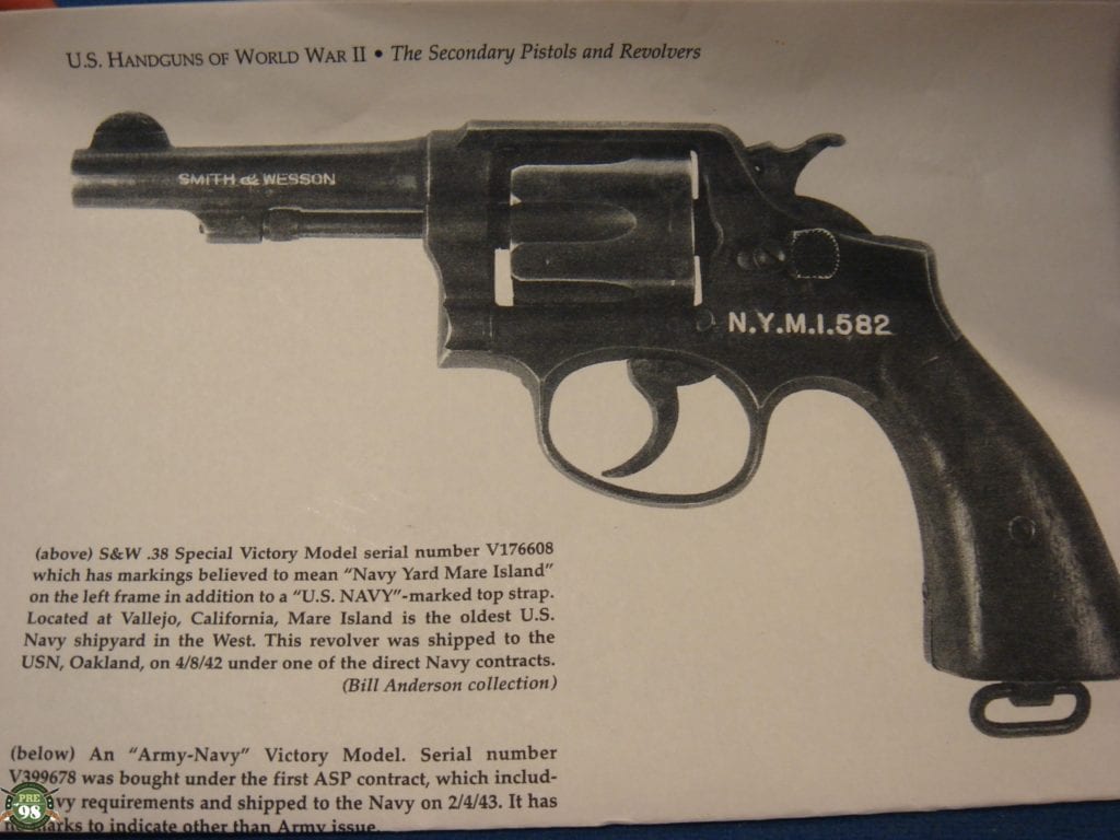 US Navy Marked S&W Victory Model Revolver - Pre98 Antiques
