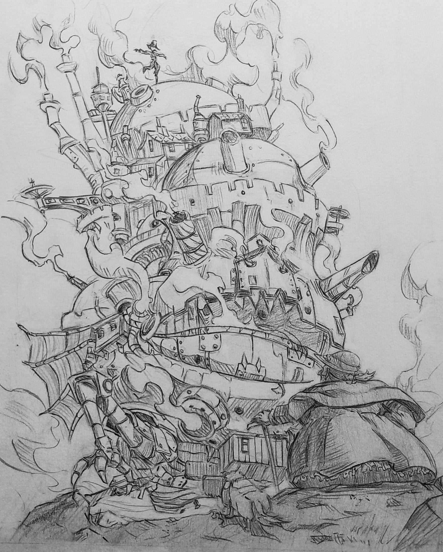 ハウルの動く城のスケッチ : r/ghibli