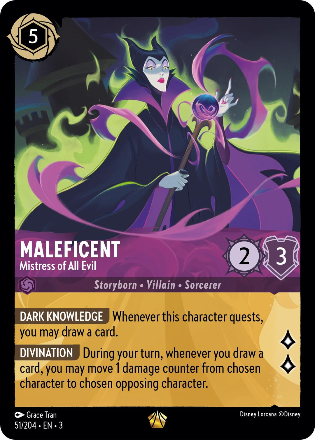 New maleficent legendary from inklands : r/Lorcana