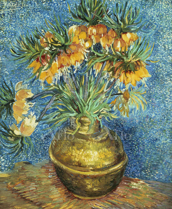 ゴッホ「銅の花瓶のアミガサユリ」 [76937]のアート作品 - アフロ