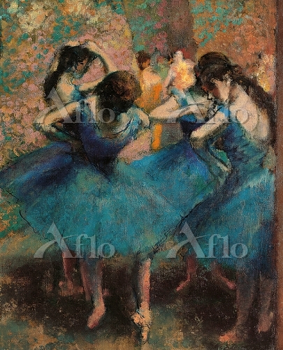 ドガ 「青い踊り子たち」 [22007993]のアート作品 - アフロ