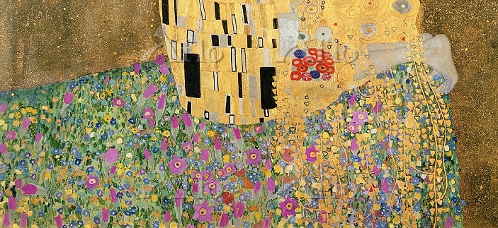 クリムト 「接吻」（部分） [14172106]のアート作品 - アフロ