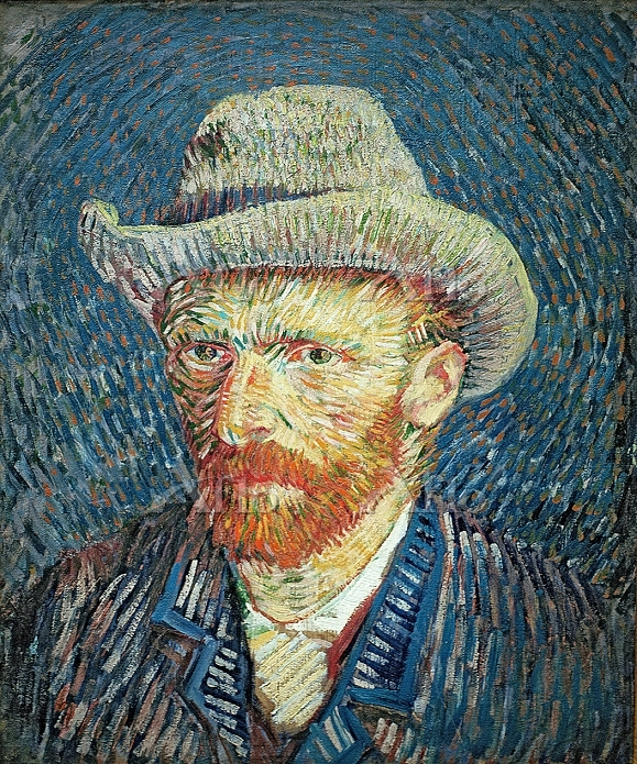 ゴッホ「グレーのフェルト帽の自画像」 [10409761]のアート作品 - アフロ