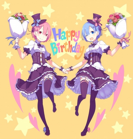 Re:ゼロから始める異世界生活』の大人気ヒロイン、ラム＆レムの誕生日