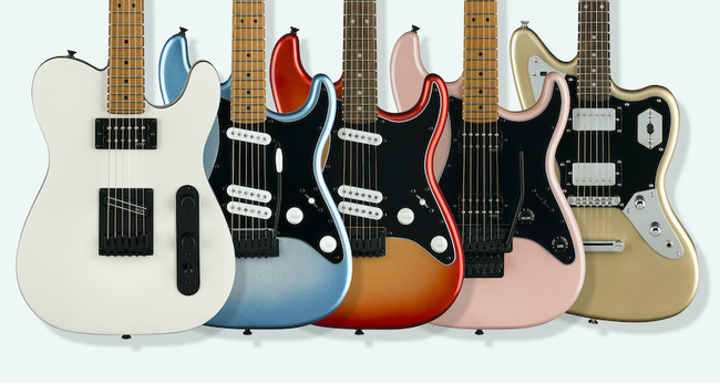 ビギナーにもお勧めのギターモデル「SQUIER®」より、今までにない大胆
