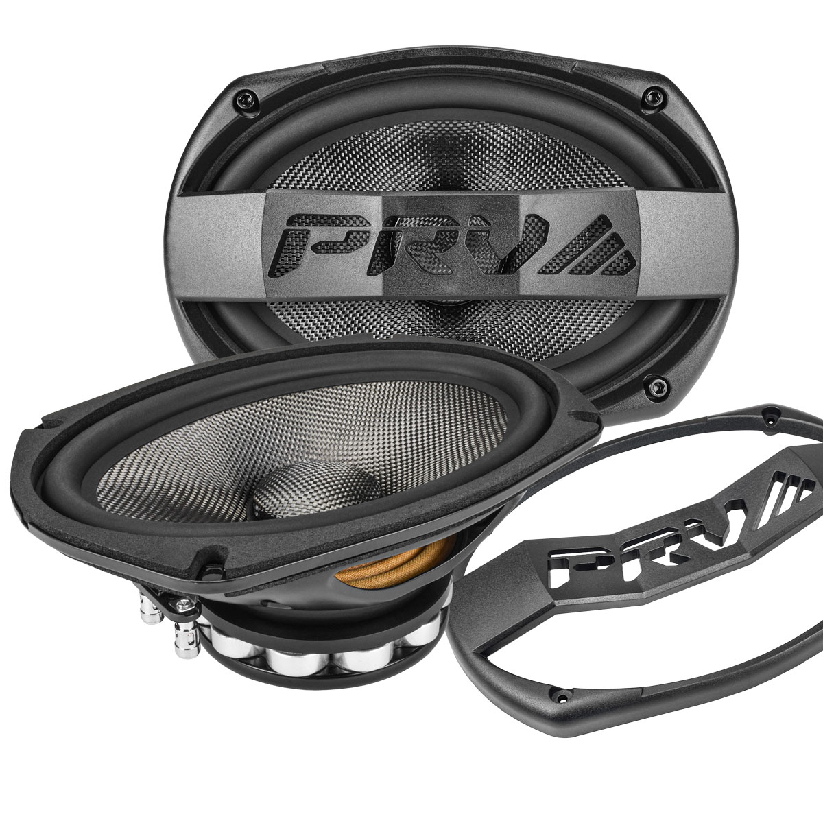 69MR500CF-NDY-4 (PAIR) - Carbon Fiber Water Resistant 6x9