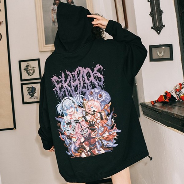 QOOZAセレクト / ［EKHLAS］The Mad Girl - Hoodie（EK019） - QOOZA