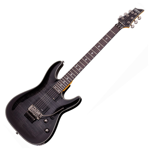 DISC Schecter Damien Elite-6 FR Electric Guitar, Trans Black Burst