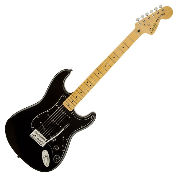 Squier by Fender Vintage Modified 70s Stratocaster Guitar, Black