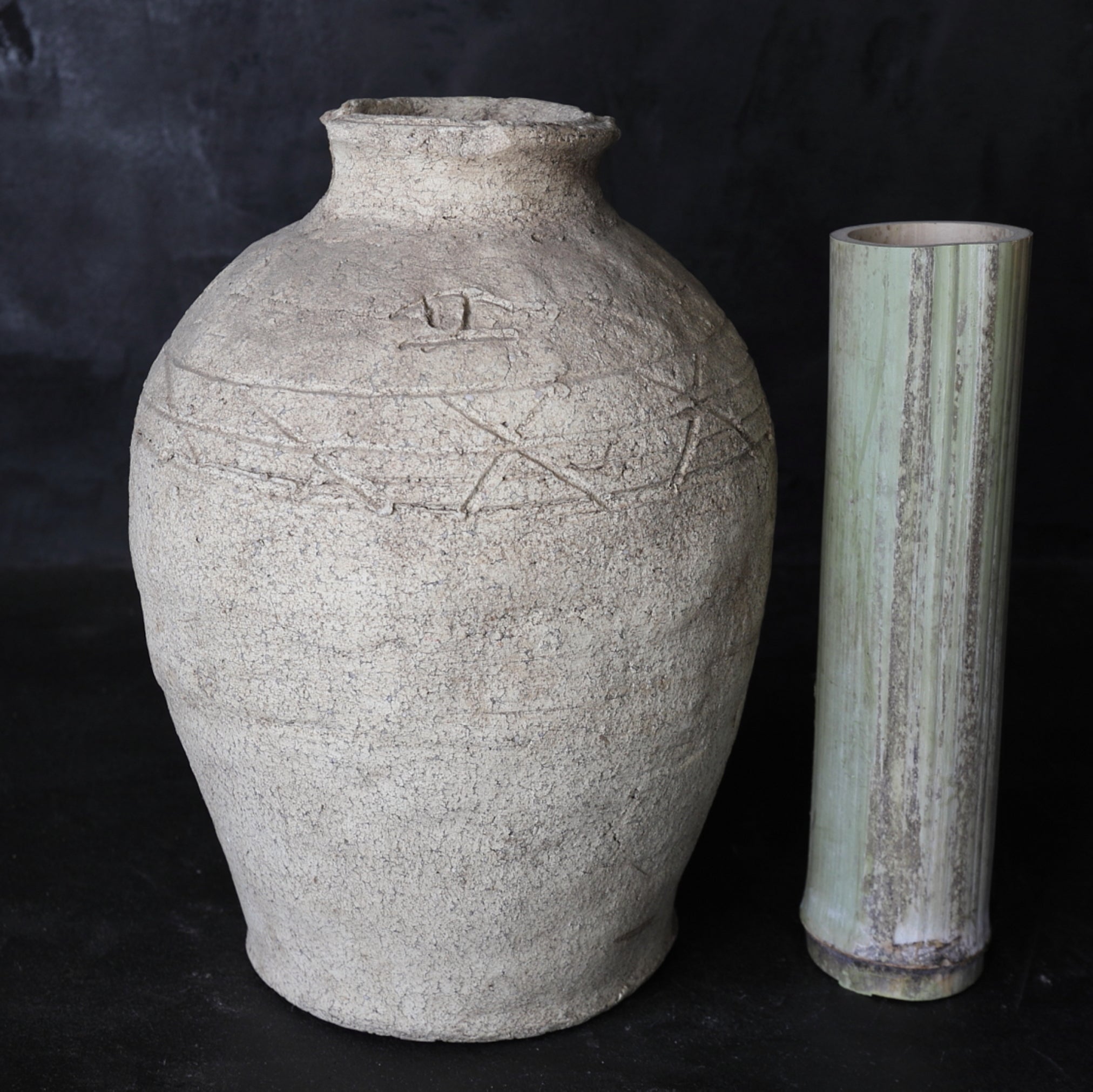 室町時代 古信楽 桧垣文壺（1336–1573 CE） | 入蘆花（ロカニイル）