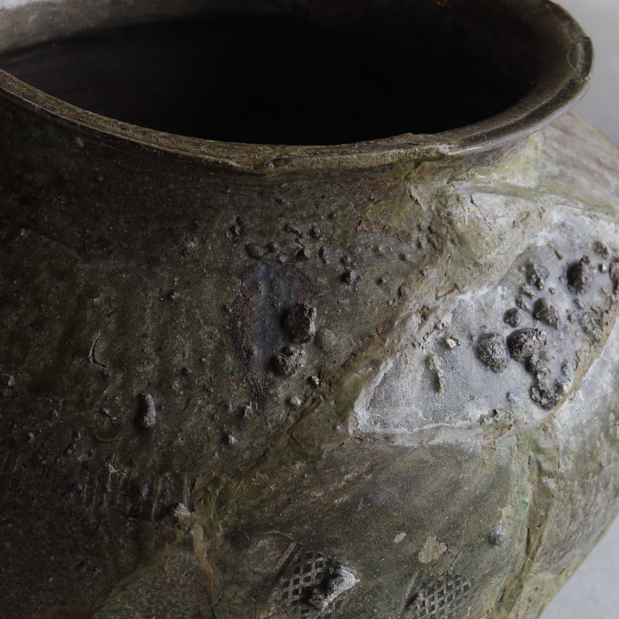 平安時代 古常滑 経塚壺 識箱納 大壺（794–1185 CE） | 入蘆花