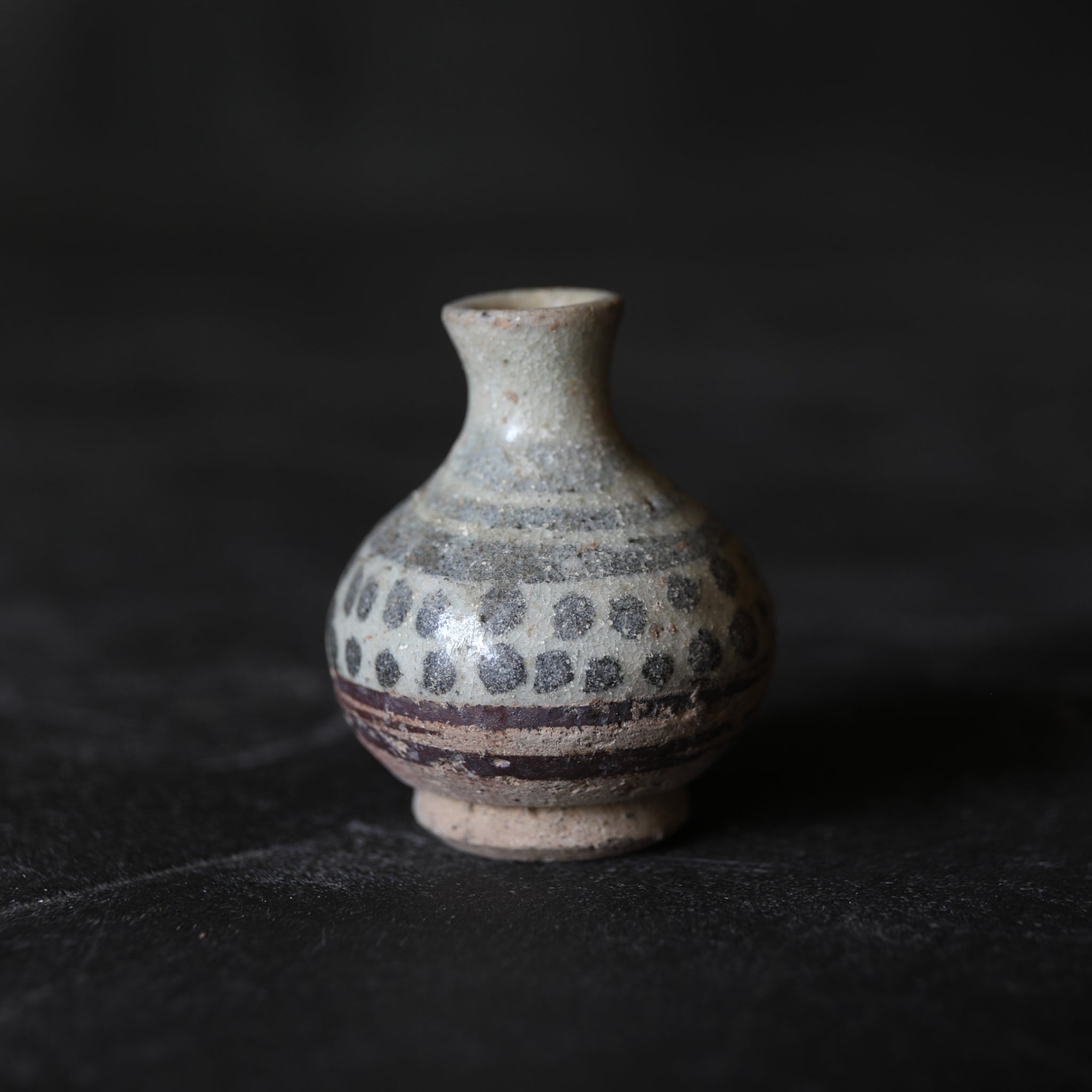 宋胡録（スンコロク） 鉄絵小壺（中世：12–16世紀） | 入蘆花