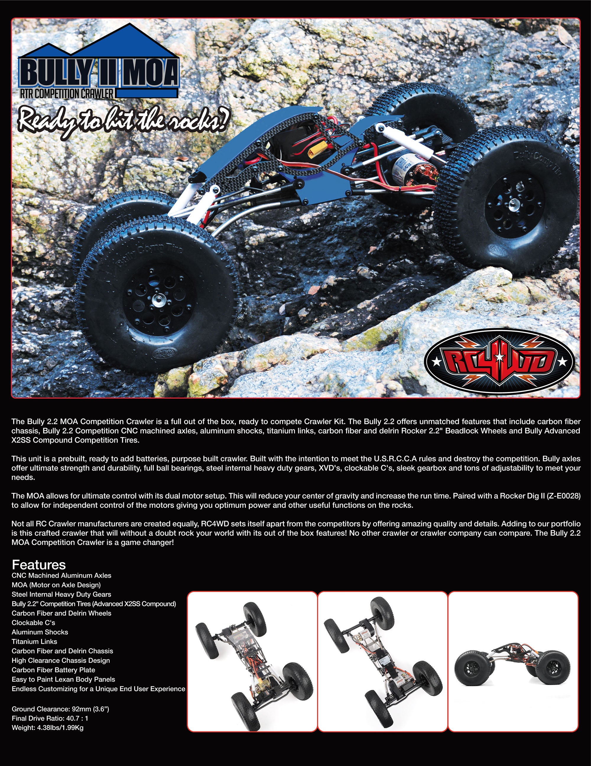 RC4WD Bully II MOA RTR コンペティション クローラー Z-RTR0027