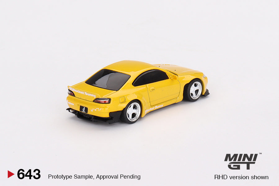 MINI GT MGT00643-R 1/64 Rocket Bunny Nissan シルビア(S15) イエロー