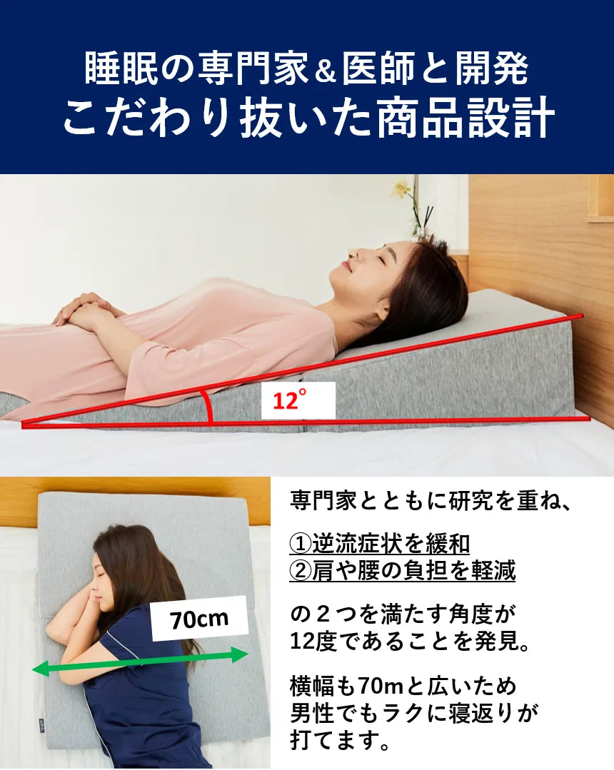 日本正規代理店】Dr.Shinウエッジピロー 睡眠の専門家＆医師が開発した