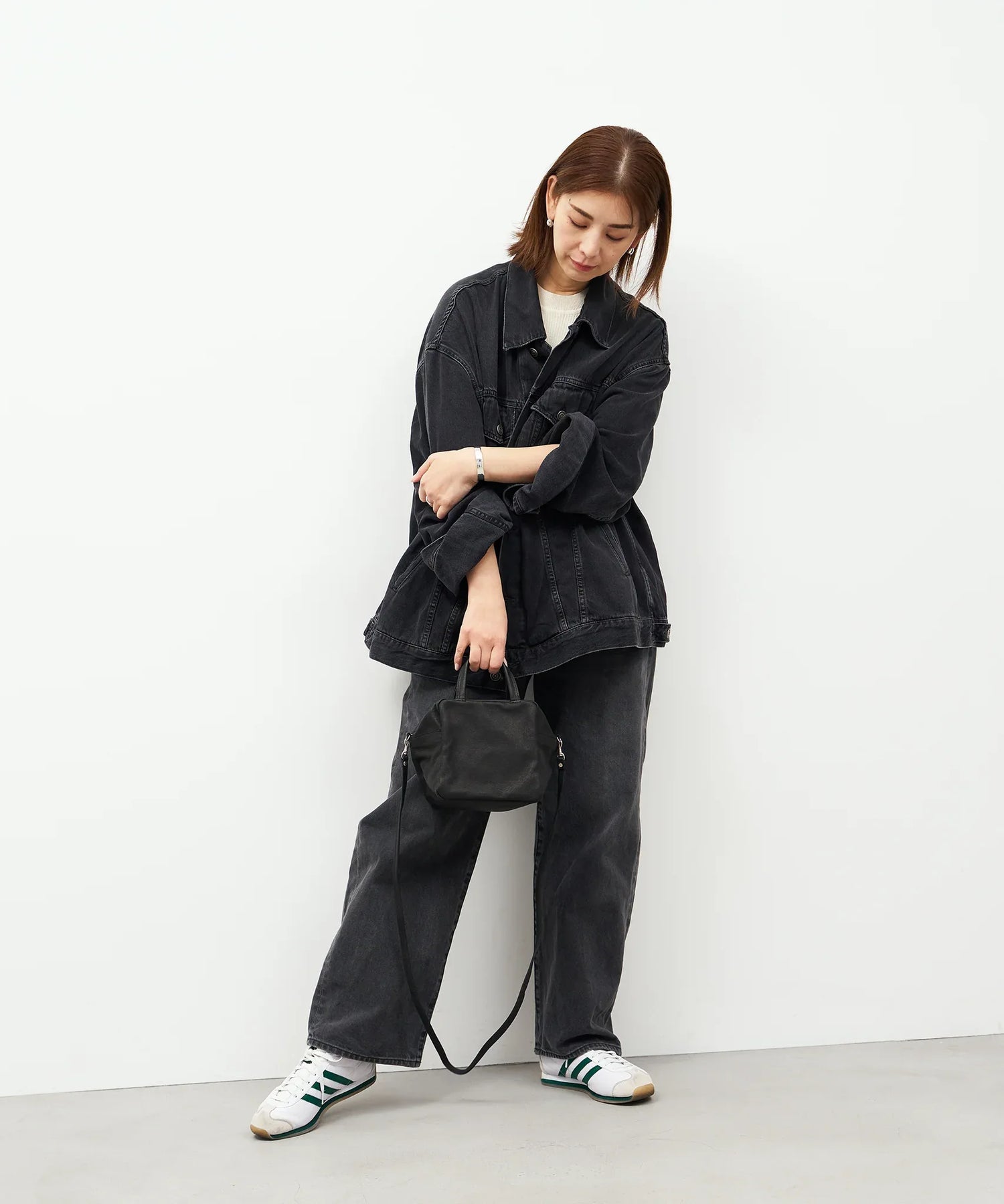 REN】《ボストンバッグ》シンプルで軽い2wayレザーバッグ