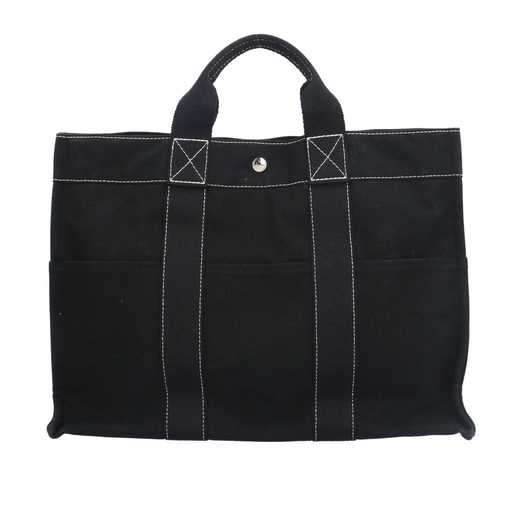 HERMES エルメス トートMM ドーヴィル トートバッグ コットン
