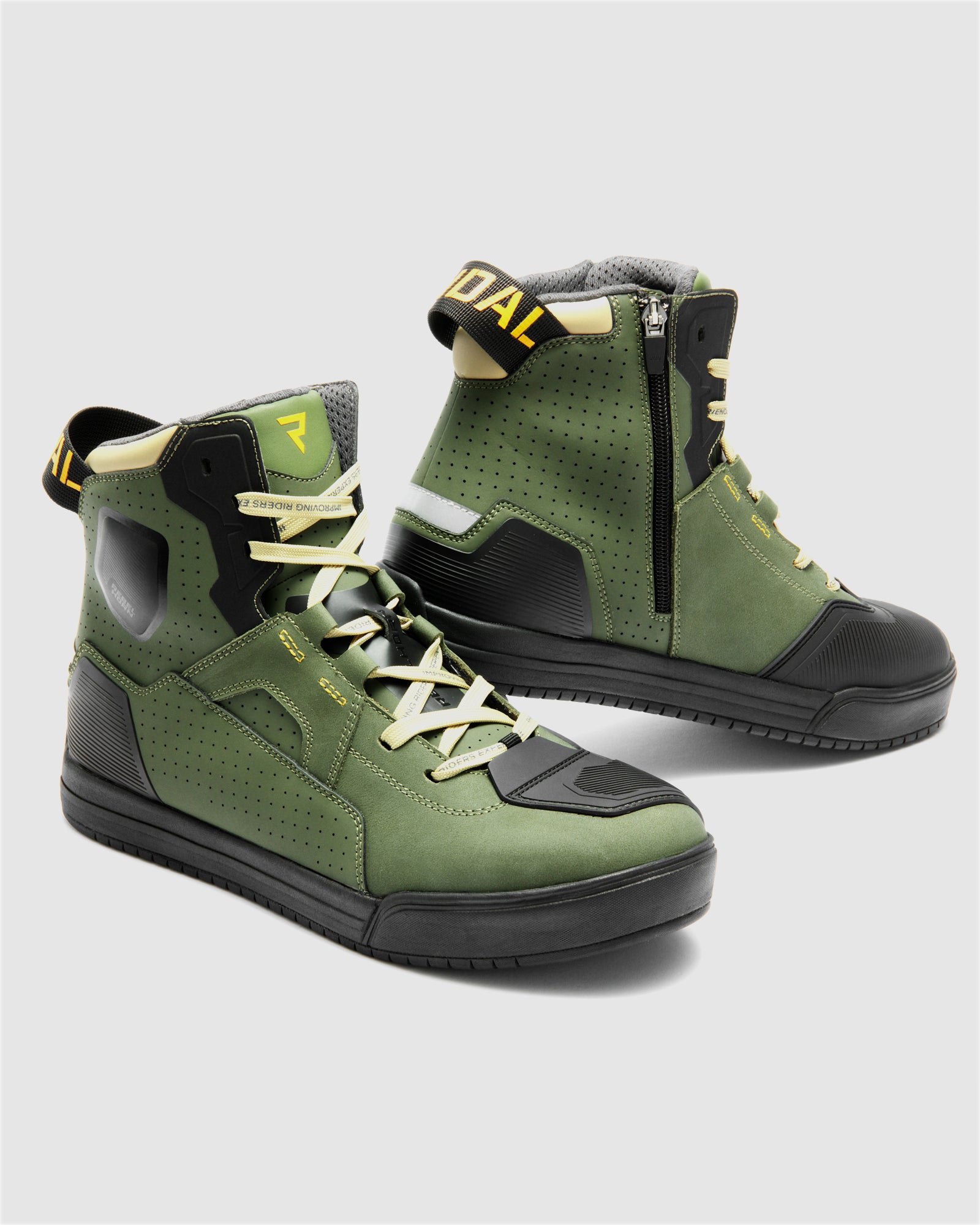 Vandal II Motorcycle Boots Olive | Rebelhorn Official