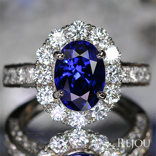 マダガスカル産ロイヤルブルーサファイア 4ct ダイヤモンド 2ct