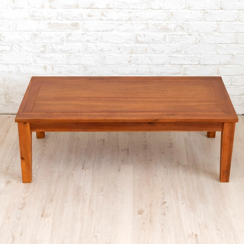 センターテーブル ローテーブル 木製 長方形 110×55cm テーブル 天然木