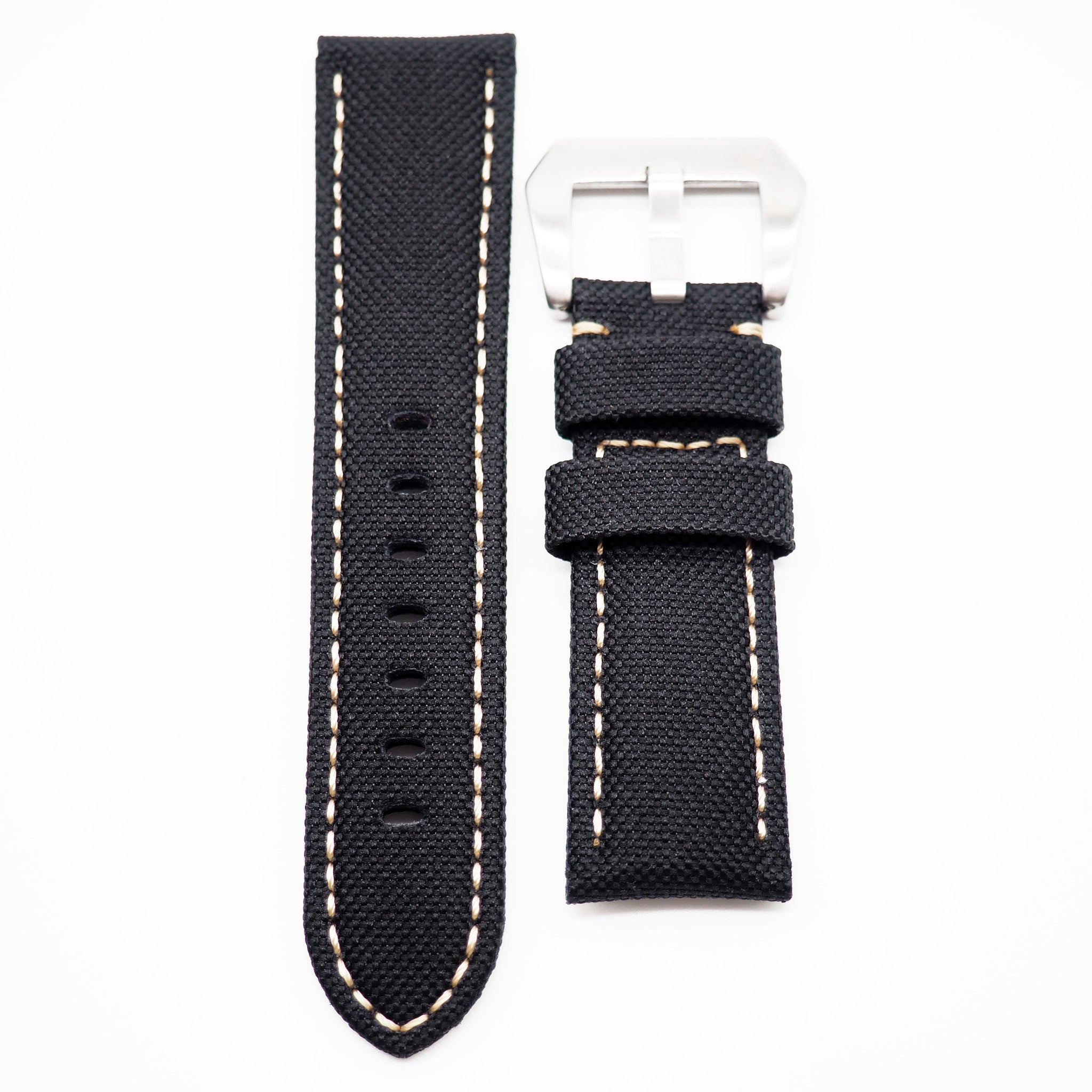 24mm, 26mm Black Nylon Watch Strap For Panerai – Revival Strap
