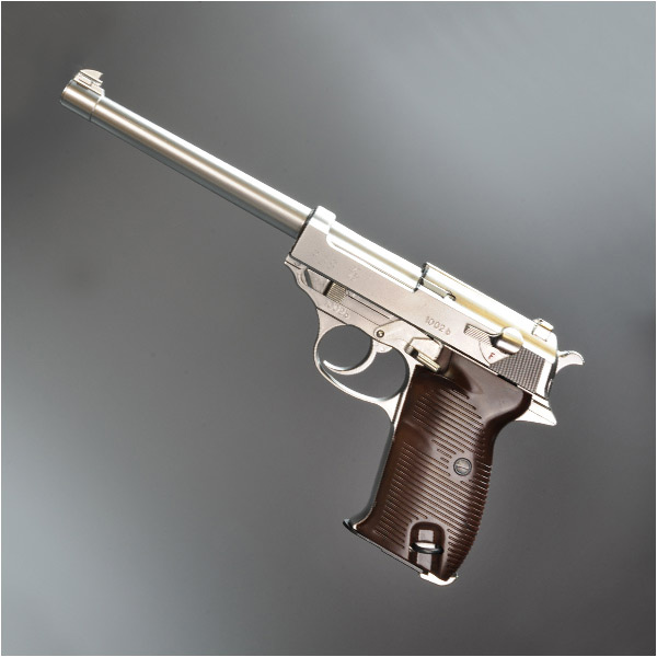 マルシン ガスガン ワルサーP38 ロングバレル シルバーABS
