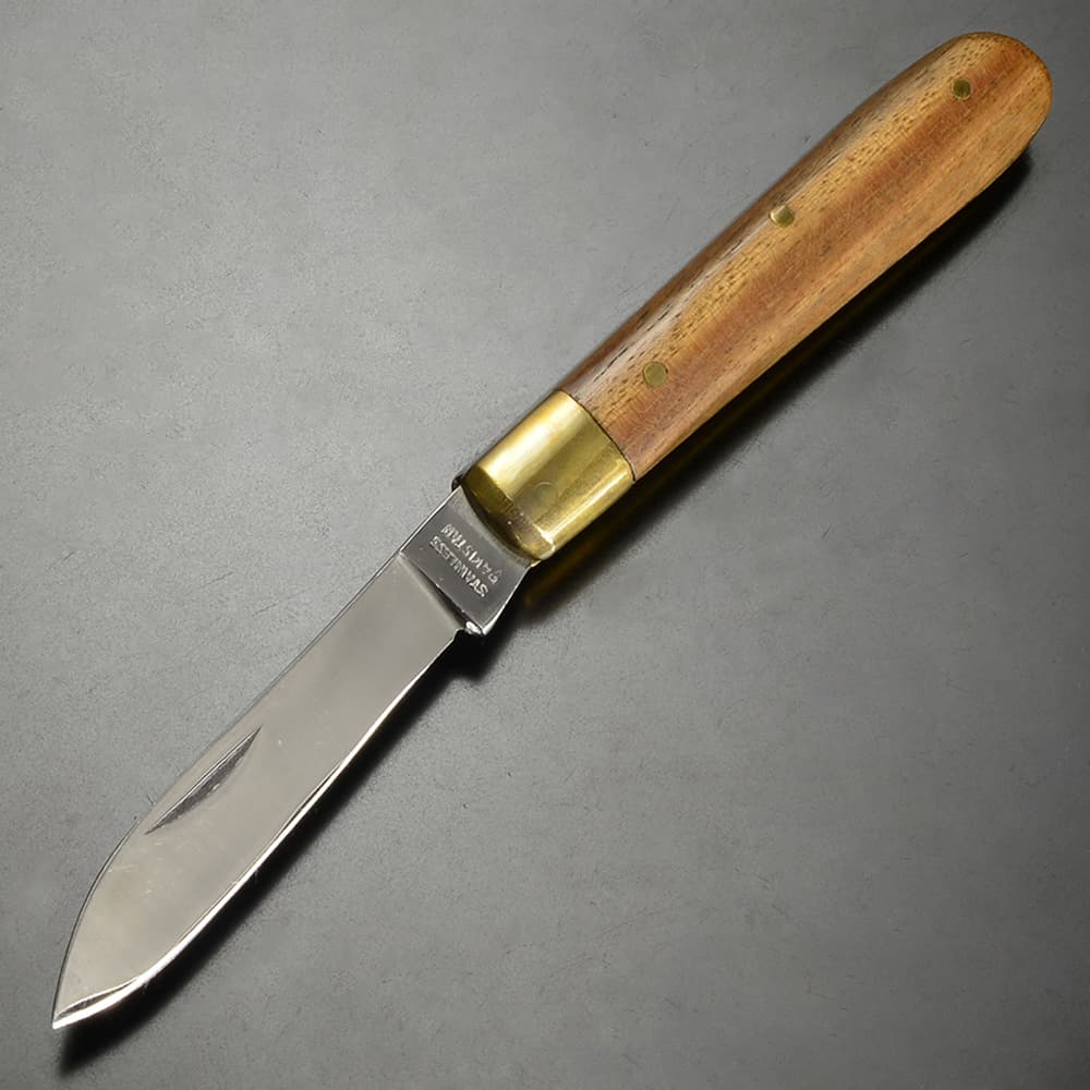 ハンドメイド 折りたたみナイフ 木製ハンドル | ミリタリーショップ