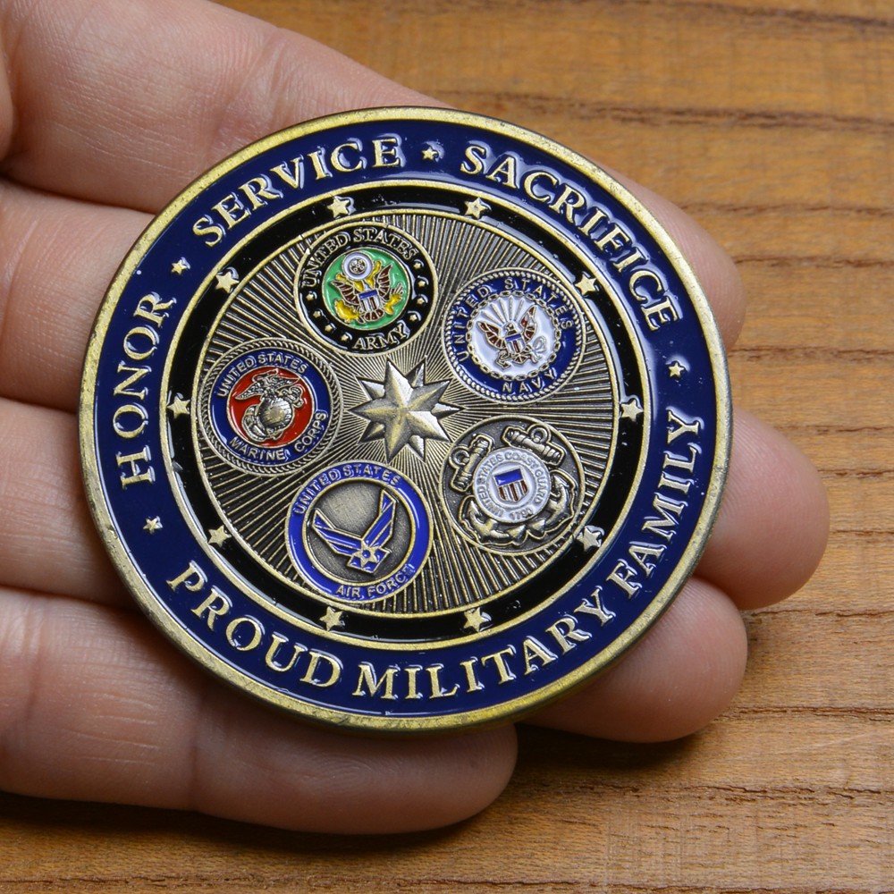 チャレンジコイン 紋章 アメリカ五軍 国防総省 記念メダル