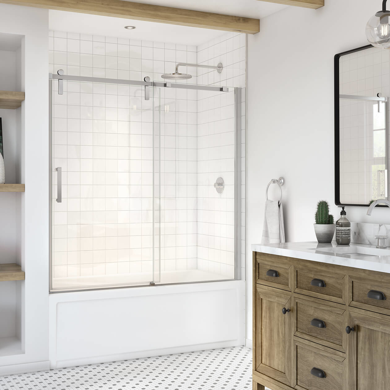 Gallery TS-6030 AcrylX Alcove Right-Hand Drain Two-Piece Tub