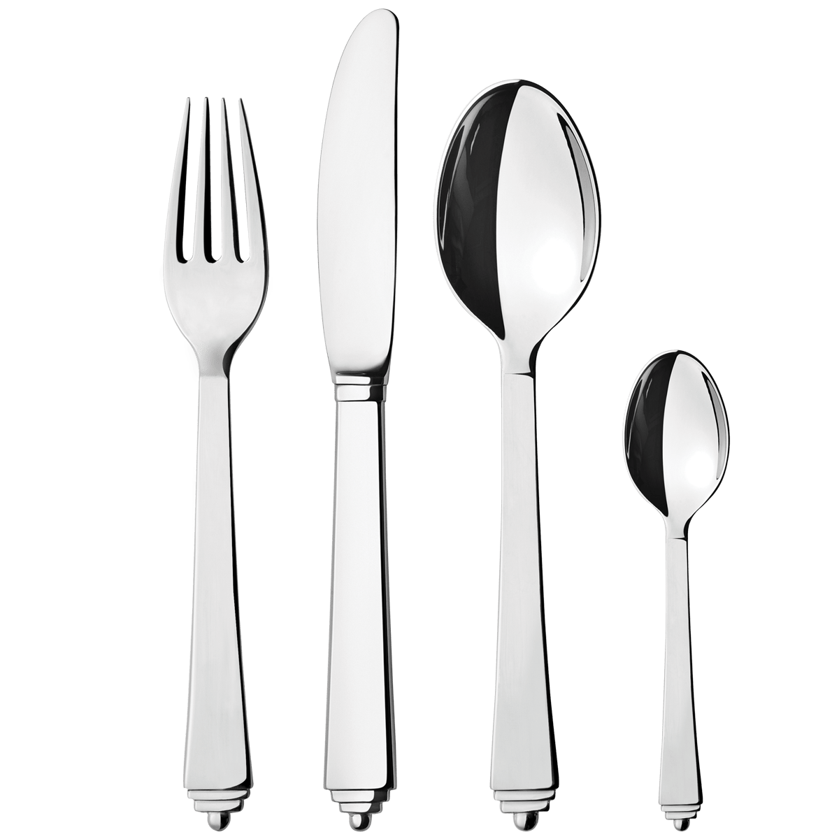 Pyramid stainless steel 16 piece cutlery set | Georg Jensen