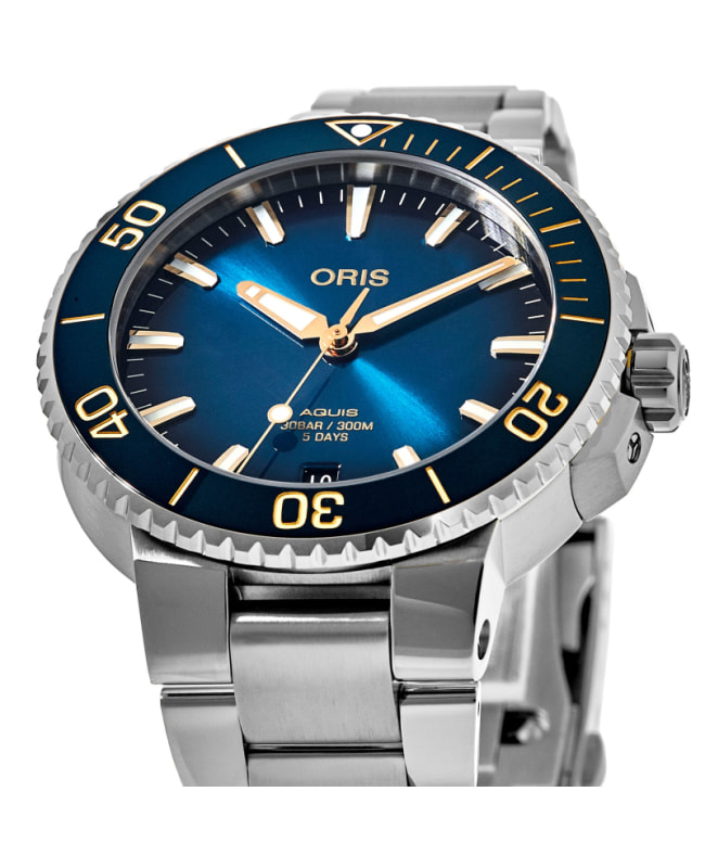 Oris Aquis Date Men's Watch 01 400 7769 4125-07 8 22 09PEB