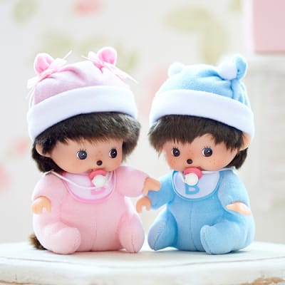 お座りポーズのベビチッチくん＋ドキドキHAPPYBOX電報 | 電報なら