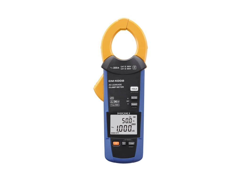Hioki CM4002-90 - TRMS AC Leakage Clamp Meter (200A) with Z3210