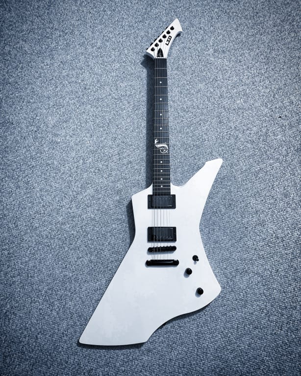 ESP LTD James Hetfield Snakebyte Electric Guitar Snow White