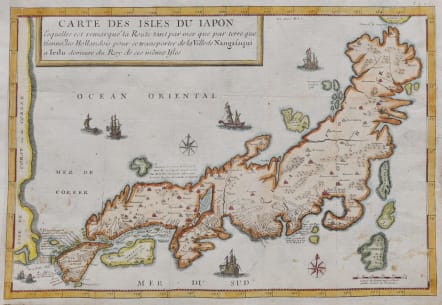 TAVERNIER RARE MAP OF JAPAN 1692 || Michael Jennings Antique Maps