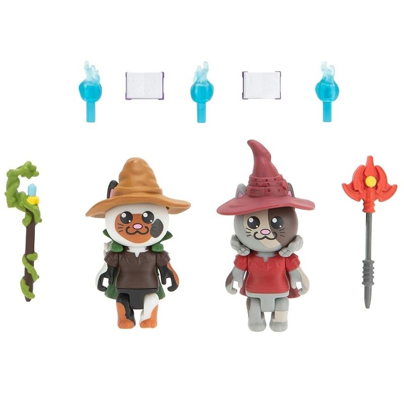 Bonecos Roblox - Wizard Cats - Pack com 2 Figuras - Sunny - Ri Happy