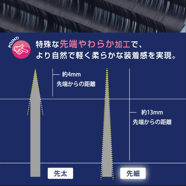 松風】先細抗菌やわらかシルクセーブル【クリーンラッシュシートタイプ