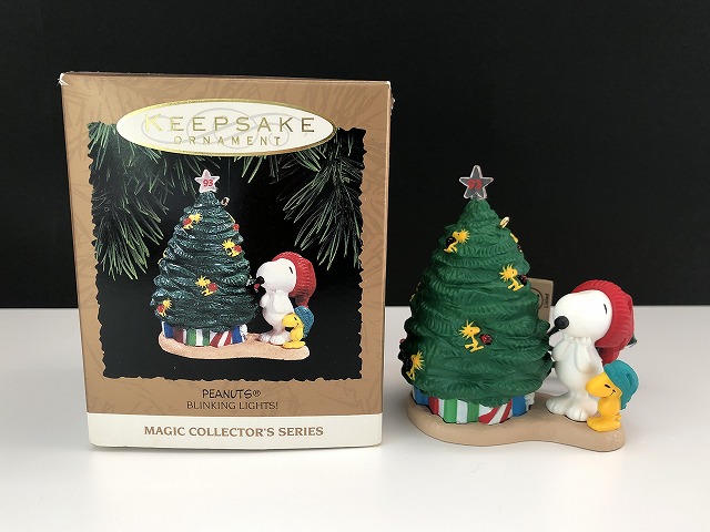 スヌーピー ウッドストック HALLMARK LIGHT オーナメント 箱入り
