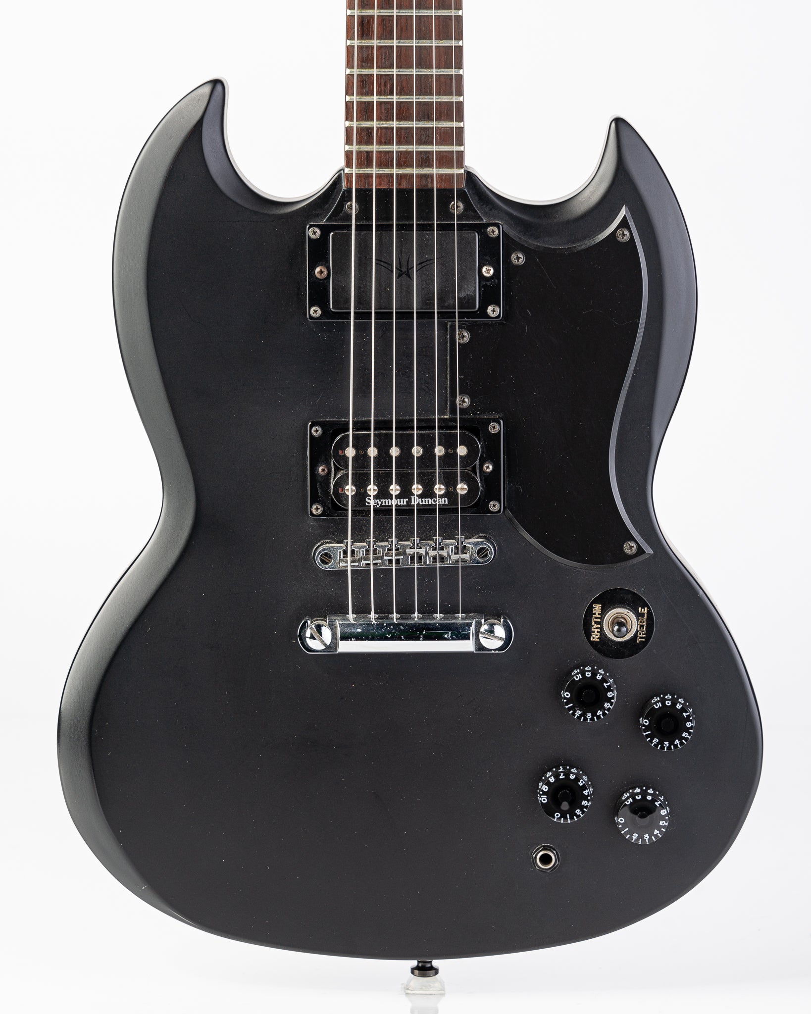 USED 2003 Epiphone SG Goth G-400 Electric Guitar - Satin Black