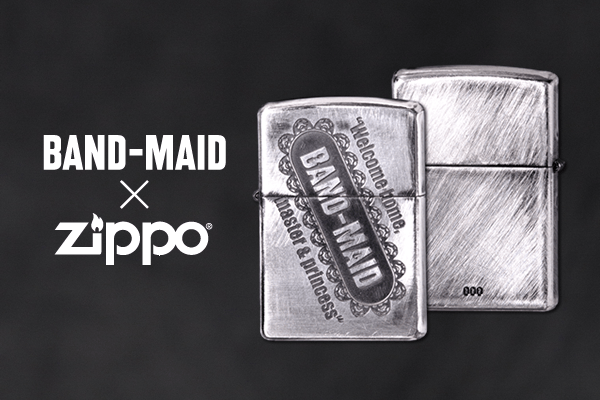 BAND-MAID メンバー5人がデザインしたオリジナルデザインZIPPOとBAND
