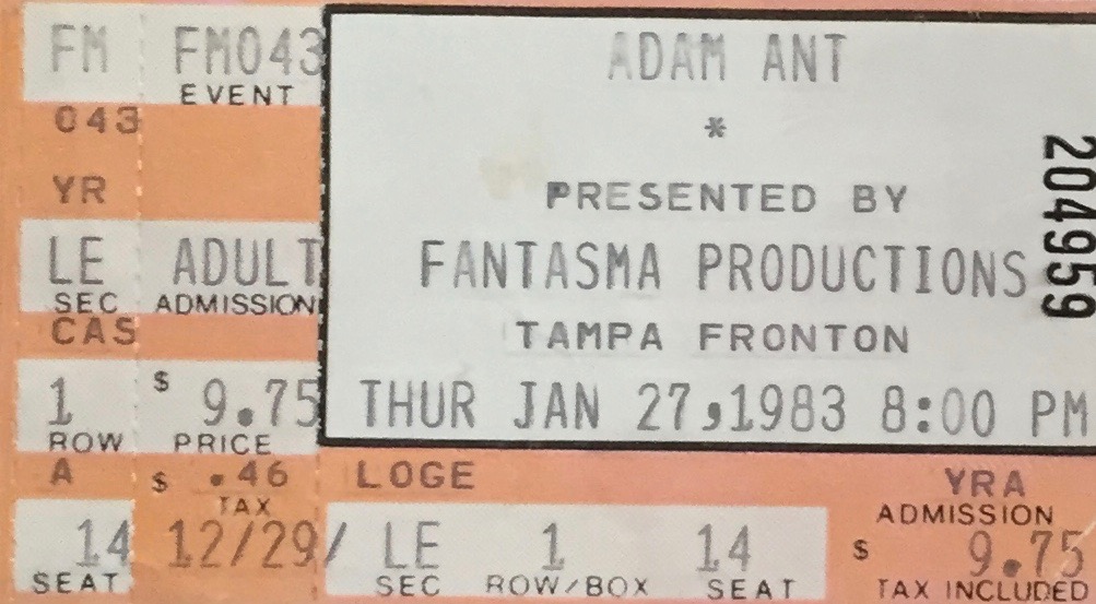 1983 Concert Ticket Stubs | rocksandy.rocks