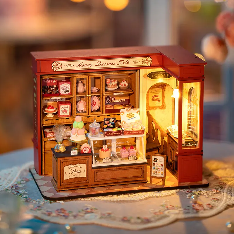 Robotime 3D Puzzles Honey Dessert Talk DIY Miniature House
