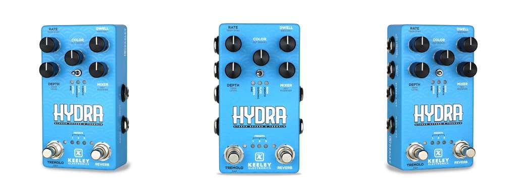 HYDRA Stereo Reverb & Tremolo - Keeley Electronics Guitar Effects